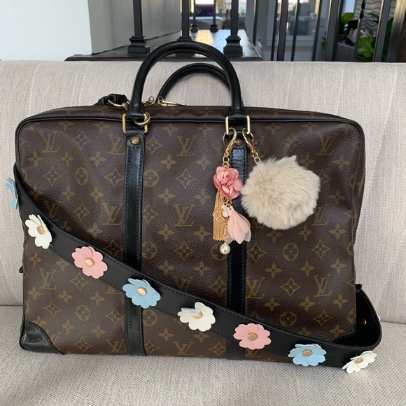 Louis Vuitton monogram business bag w/ auth cert